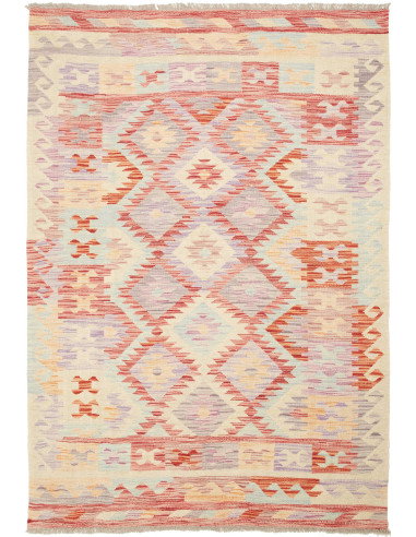 Kilim 143x207 Cm Kilim Afghanistan Lana Cardata A Mano