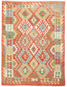 Kilim 152x202 Cm Afghan Kilim. Material: Hand-carded Wool