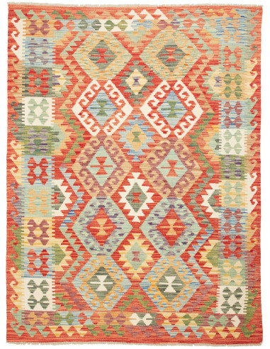 Kilim 152x202 Cm Kilim Afgano. Materiale: Lana Cardata A