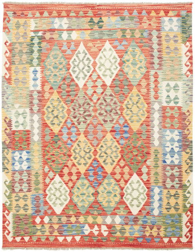 Kilim 150x195 Cm Kilim Afghanistan, Hand-carded Wool (cotton