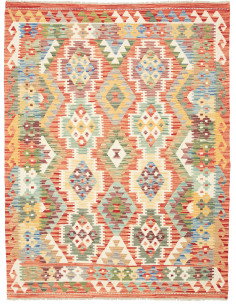Kilim 157x197 Cm Kilim, Afghanistan, Lana Cardata A Mano,