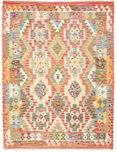 Kilim 157x197 Cm Kilim, Afghanistan, Lana Cardata A Mano,