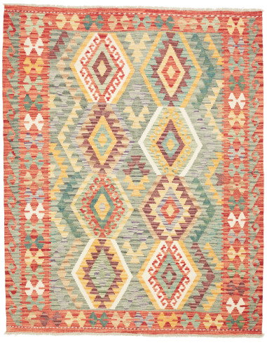Kilim 158x198 Cm Kilim Afghanistan, Lana Cardata A Mano