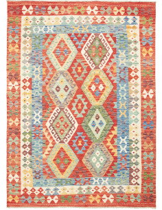 Kilim 154x209 Cm Kilim, Afghanistan, Hand-carded Wool,