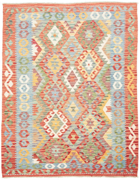 Kilim 158x198 Cm Kilim, Afghanistan, Hand-carded Wool,