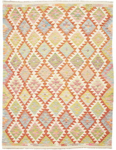 Kilim 156x206 Cm Kilim Afghanistan, Hand-spun Wool (cotton