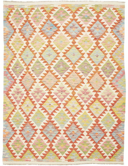 Kilim 156x206 Cm Kilim Afghanistan, Lana Cardata A Mano