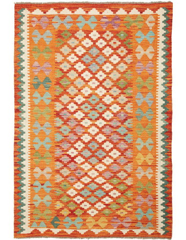 Kilim 104x152 Cm Kilim Afghanistan Hand-carded Wool Cotton