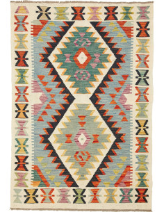 Kilim 103x148 Cm Kilim, Afghanistan, Lana Cardata A Mano