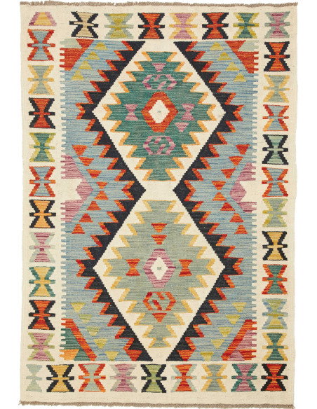 Kilim 103x148 Cm Kilim, Afghanistan, Hand-carded Wool (warp: