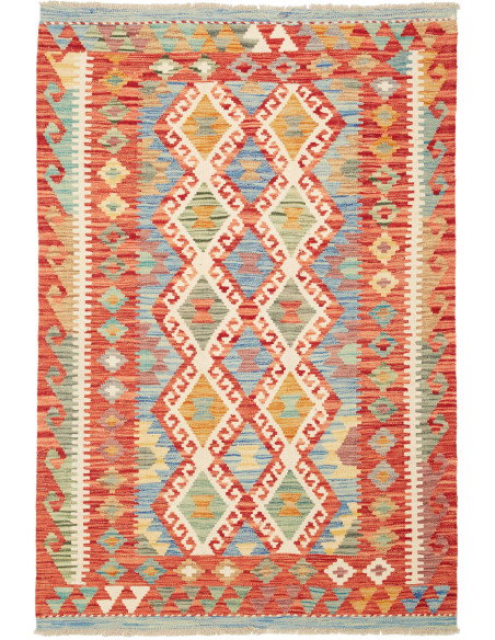 Kilim 107x155 Cm Kilim Afghanistan, Hand-carded Wool (warp: