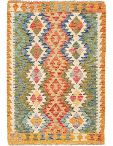 Kilim 103x146 Cm Kilim Afghanistan Lana Cardata A Mano