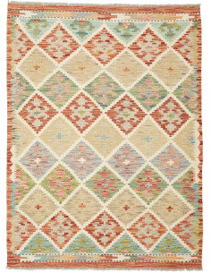Kilim 109x139 Cm Kilim Afghanistan Hand-carded Wool