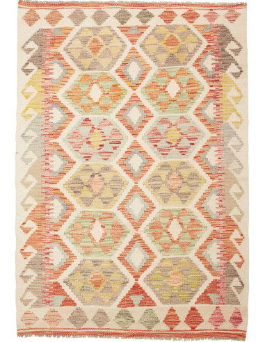 Kilim 112x156 Cm Kilim Afghanistan Hand-carded Wool Cotton
