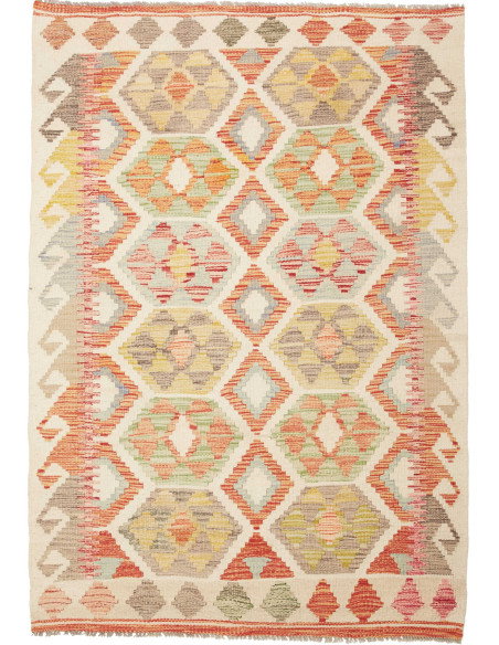 Kilim 112x156 Cm Kilim Afghanistan Lana Cardata A Mano