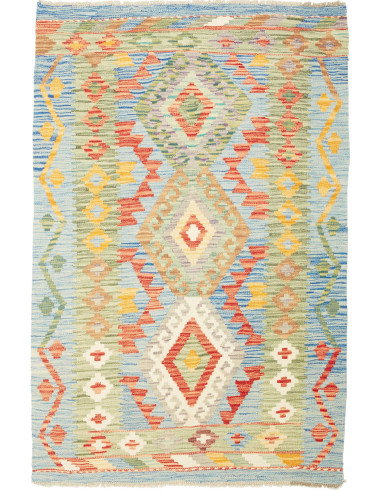Kilim 97x145 Cm Kilim, Afghanistan, Hand-carded Wool (warp: