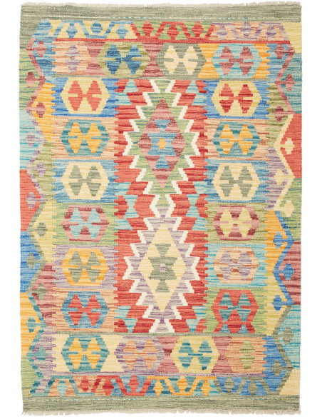 Kilim 102x146 Cm Kilim Afghanistan Hand-carded Wool