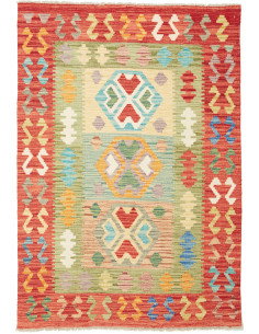 Kilim 102x148 Cm Kilim, Afghanistan, Lana Cardata A Mano