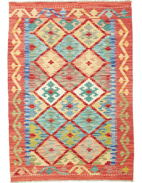 Kilim 102x146 Cm Kilim Afghanistan Lana Cardata A Mano