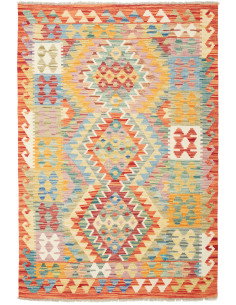 Kilim 102x148 Cm Kilim, Afghanistan, Hand-carded Wool (warp: