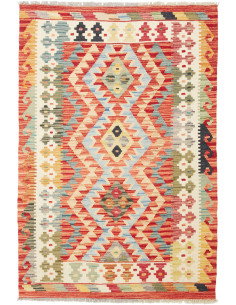 Kilim 101x147 Cm Kilim Afghanistan Hand-carded Wool (warp: