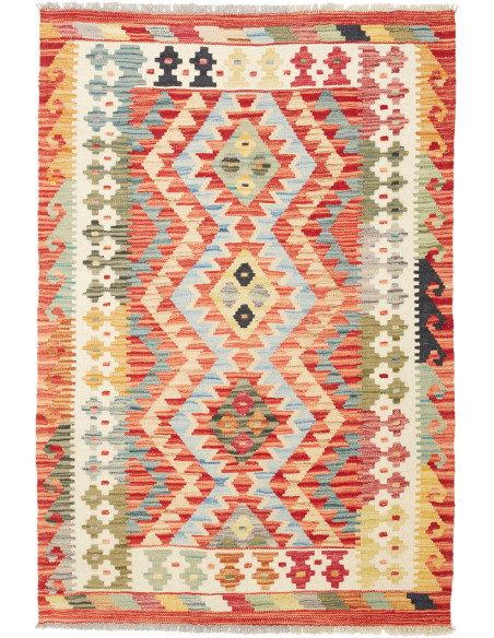 Kilim 101x147 Cm Kilim Afghanistan Lana Cardata A Mano