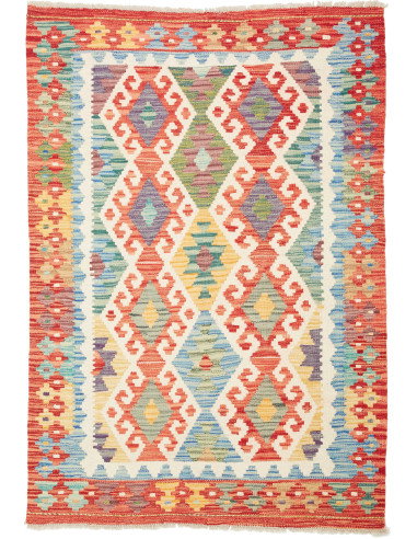 Kilim 106x152 Cm Kilim, Afghanistan, Hand-carded Wool (warp: