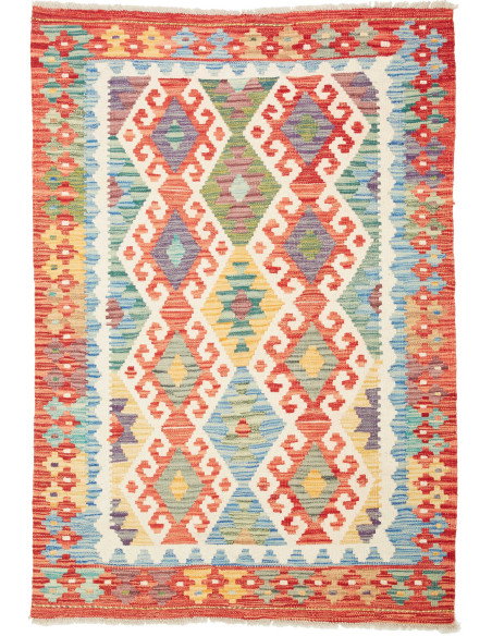 Kilim 106x152 Cm Kilim, Afghanistan, Hand-carded Wool (warp: