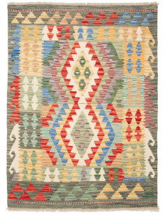 Kilim 111x148 Cm Kilim Afghanistan Lana Cardata A Mano