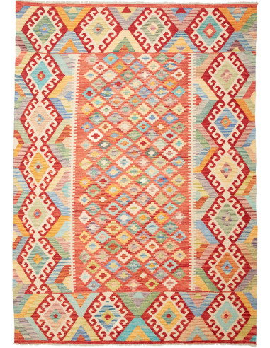Kilim 174x241 Cm Kilim, Afghanistan, Hand-carded Wool (warp: