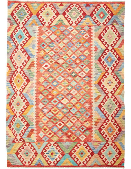 Kilim 174x241 Cm Kilim, Afghanistan, Hand-carded Wool (warp: