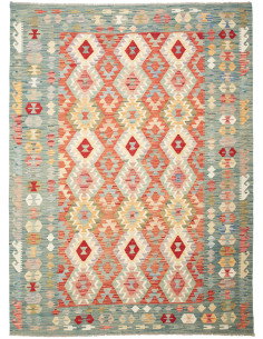 Kilim 183x247 Cm Kilim, Afghanistan, Lana Cardata A Mano