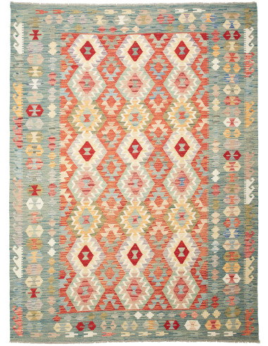 Kilim 183x247 Cm Kilim, Afghanistan, Lana Cardata A Mano