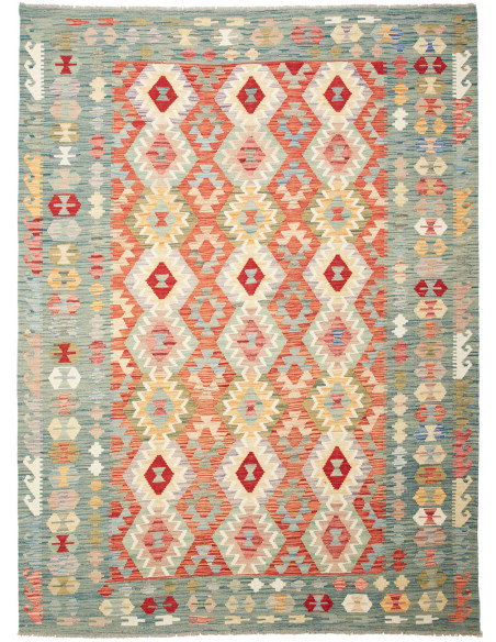 Kilim 183x247 Cm Kilim, Afghanistan, Hand-carded Wool (warp: