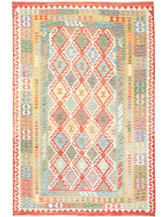 Kilim 199x298 Cm Kilim, Afghanistan, Hand-carded Wool (warp: