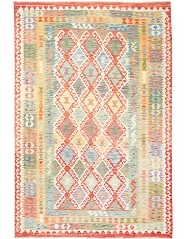 Kilim 199x298 Cm Kilim, Afghanistan, Lana Cardata A Mano