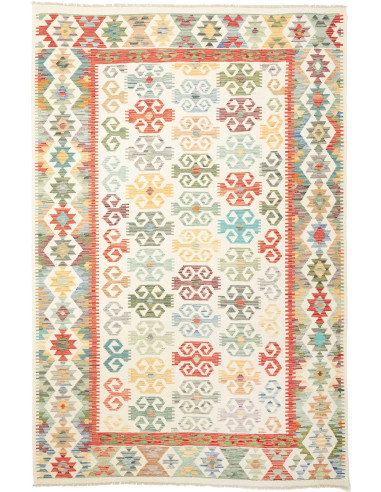 Kilim 201x302 Cm Kilim, Afghanistan, Lana Cardata A Mano