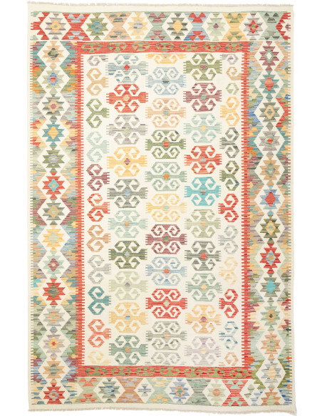 Kilim 201x302 Cm Kilim, Afghanistan, Hand-carded Wool (warp: