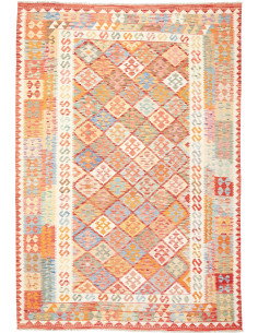 Kilim 205x297 Cm Kilim, Afghanistan, Hand-carded Wool (warp: