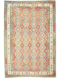 Kilim 202x294 Cm Kilim Afghanistan, Hand-carded Wool