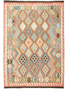 Kilim 202x286 Cm Kilim Afghanistan, Hand-carded Wool (cotton