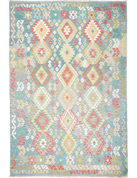 Kilim 211x309 Cm Kilim Afghanistan, Hand-carded Wool