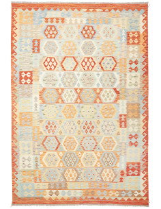 Kilim 206x300 Cm Kilim Afghanistan Lana Cardata A Mano