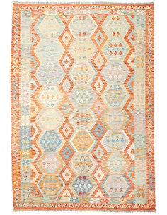 Kilim 209x302 Cm Kilim Afghanistan Hand-carded Wool Cotton