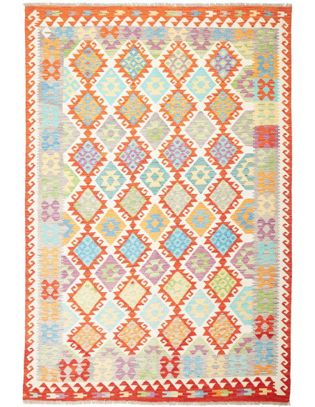 Kilim 203x298 Cm Kilim, Afghanistan, Hand-carded Wool (warp: