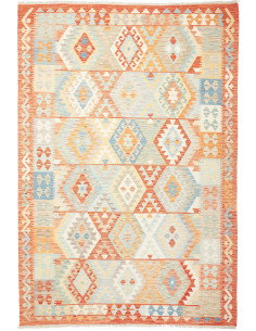Kilim 197x290 Cm Kilim Afghanistan Lana Cardata A Mano