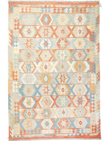 Kilim 197x293 Cm Kilim, Afghanistan, Hand-carded Wool (warp: