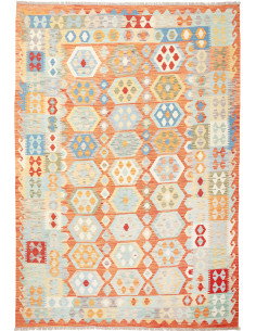 Kilim 205x298 Cm Kilim Afghan. Material: Hand-carded Wool