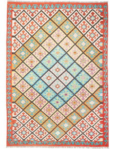 Kilim 208x293 Cm Kilim, Afghanistan, Hand-carded Wool (warp: