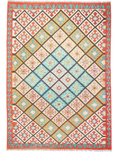 Kilim 208x293 Cm Kilim, Afghanistan, Lana Cardata A Mano